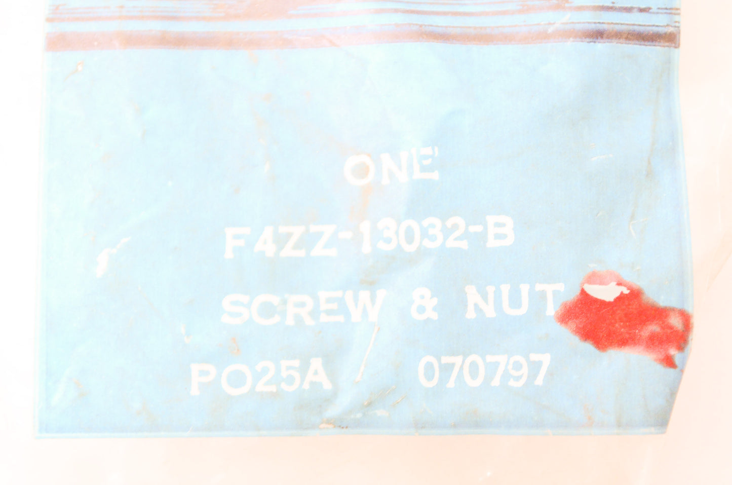 New OEM Ford F4ZZ13032B Adjusting Screw & Nut NOS