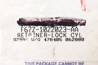 New OEM Ford F67Z1022023AA Lock Cylinder Retainer NOS