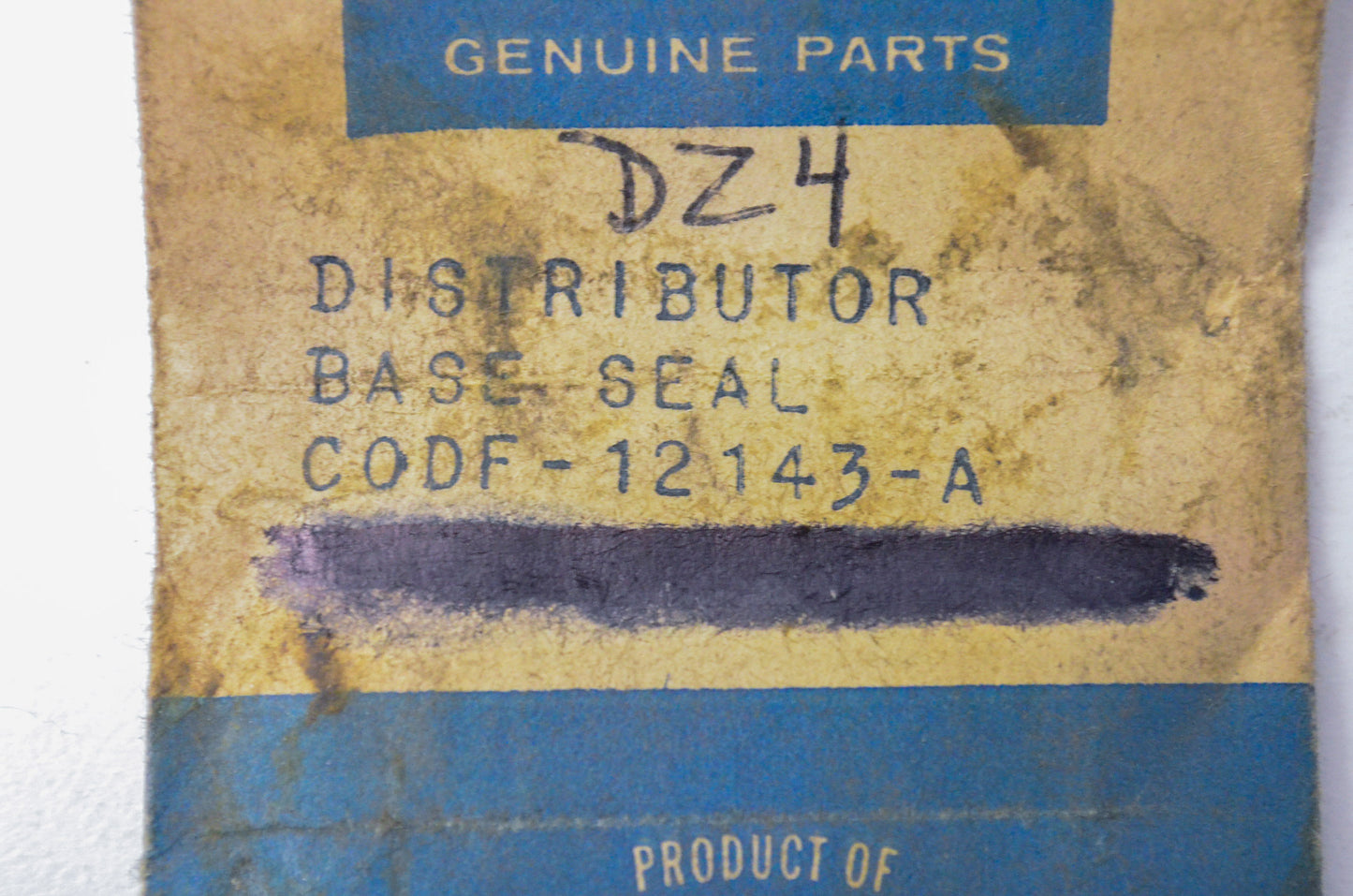 New OEM Ford CODF12143A Distributor O-Ring NOS