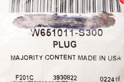 New OEM Ford W651011S300 Plug NOS
