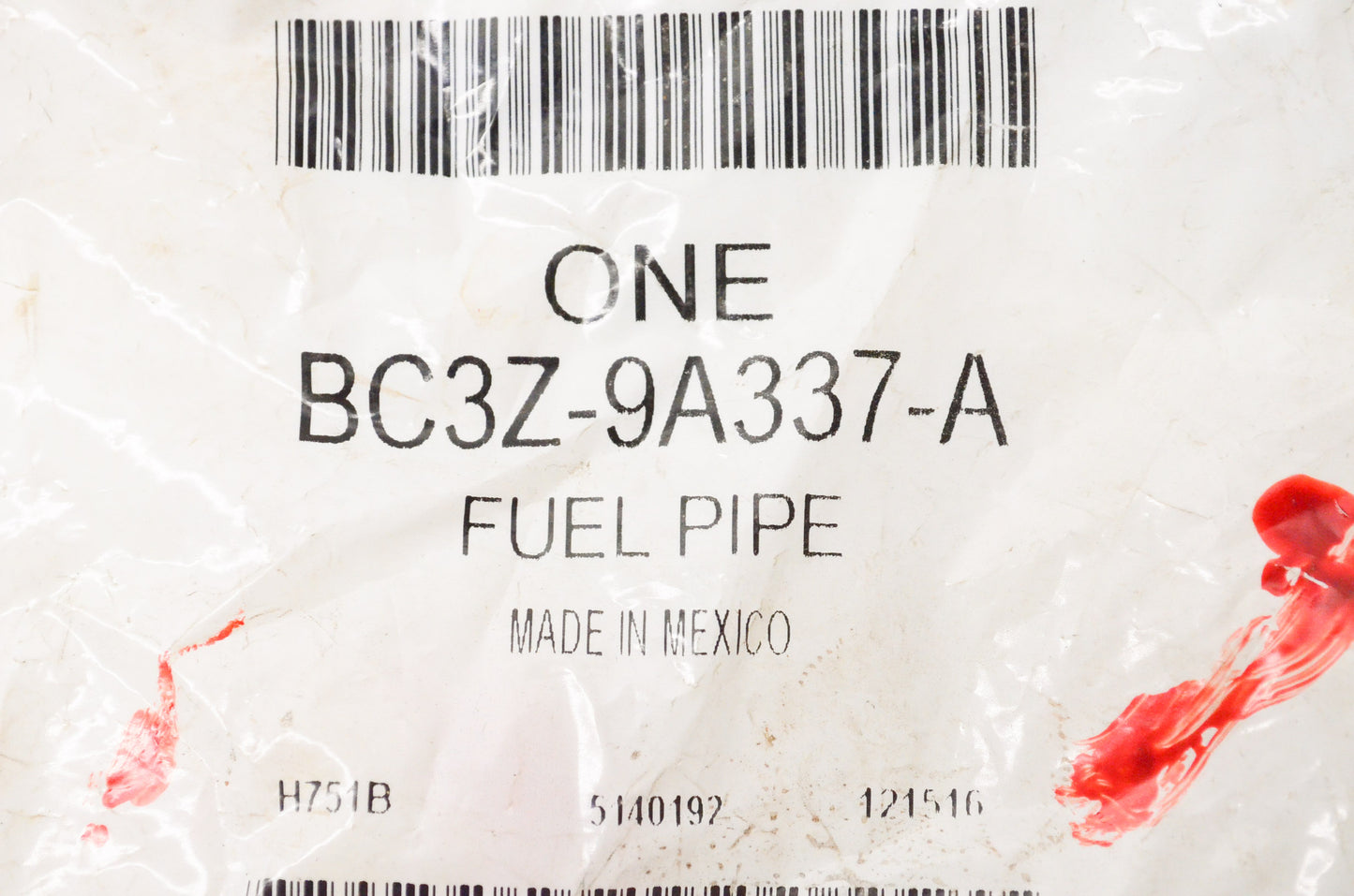 New OEM Ford BC3Z9A337A Fuel Pipe NOS