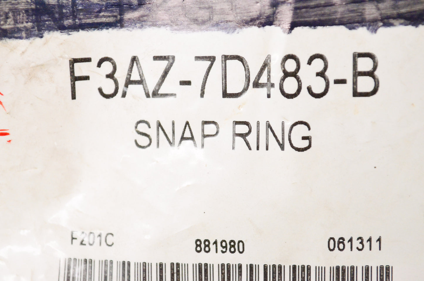 New OEM Ford F3AZ7D483B Automatic Transmission Direct Clutch Snap Ring NOS