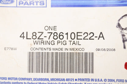 New OEM Ford 4L8Z78610E22A Wiring Pig Tail Kit NOS