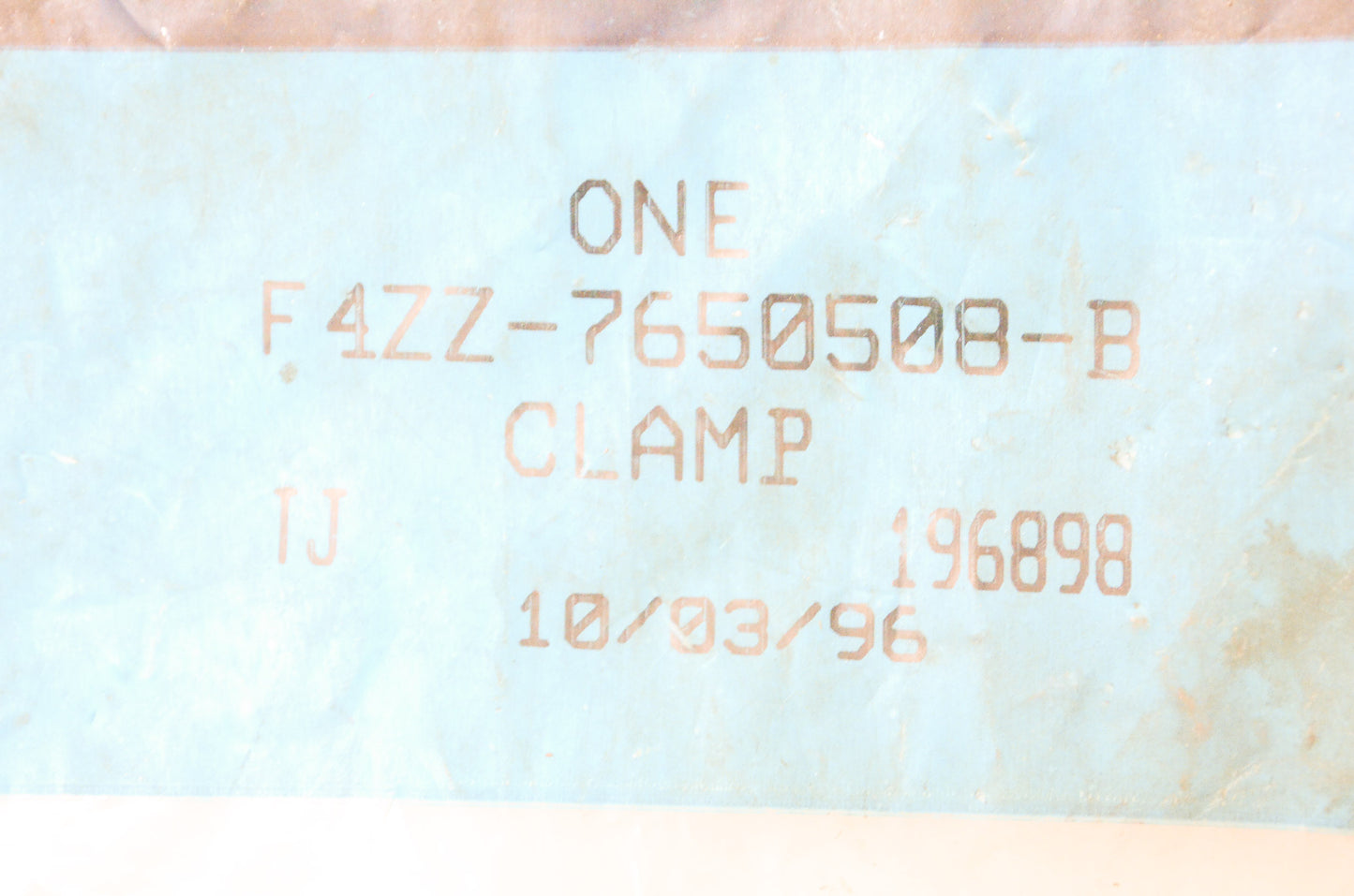 New OEM Ford F4ZZ7650508B Hold Down Clamp NOS