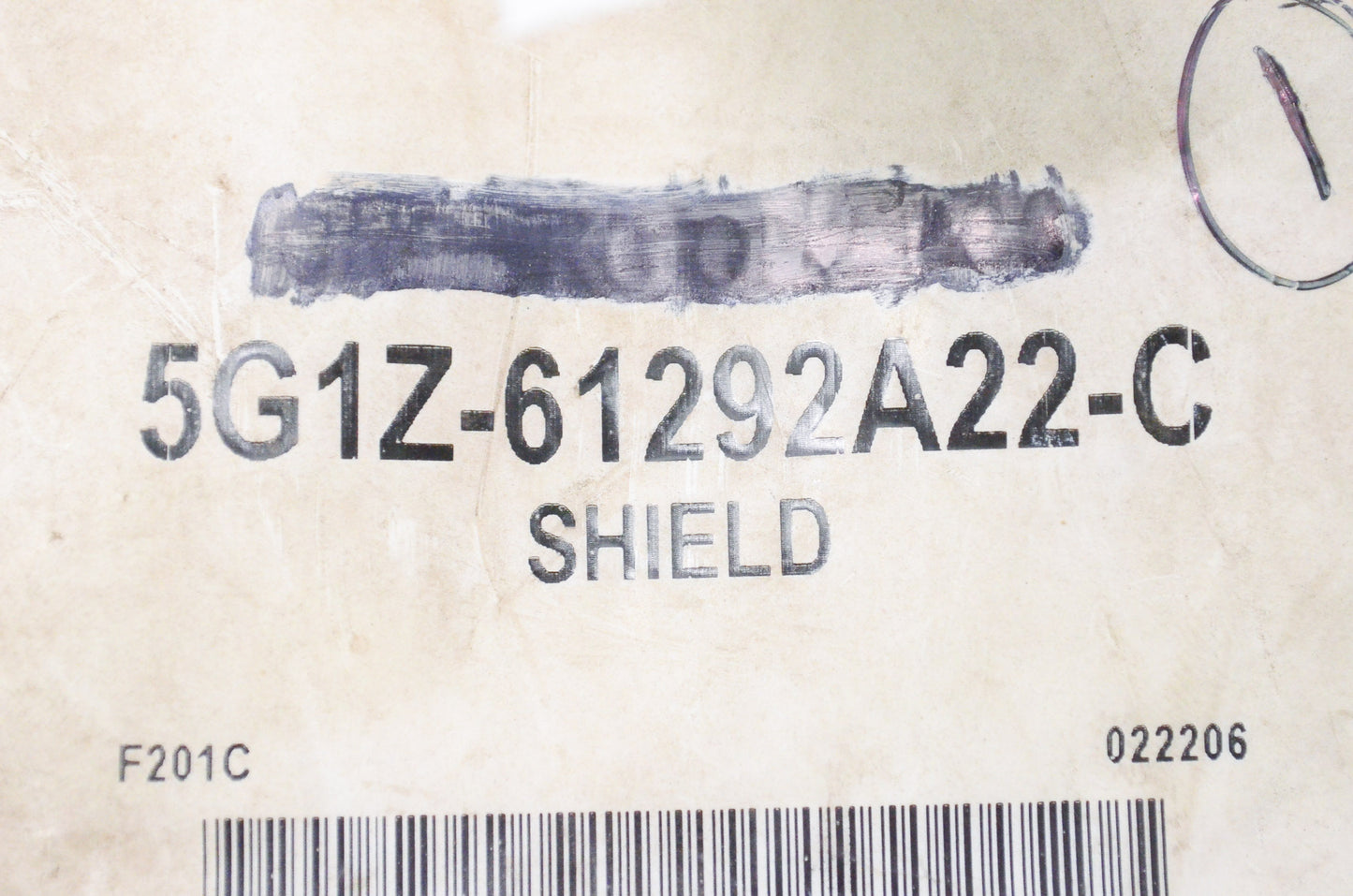 New OEM Ford 5G1Z61292A22C Stone Deflector Tape NOS