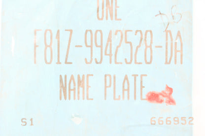 New OEM Ford F81Z9942528DA F-250 Name Plate NOS