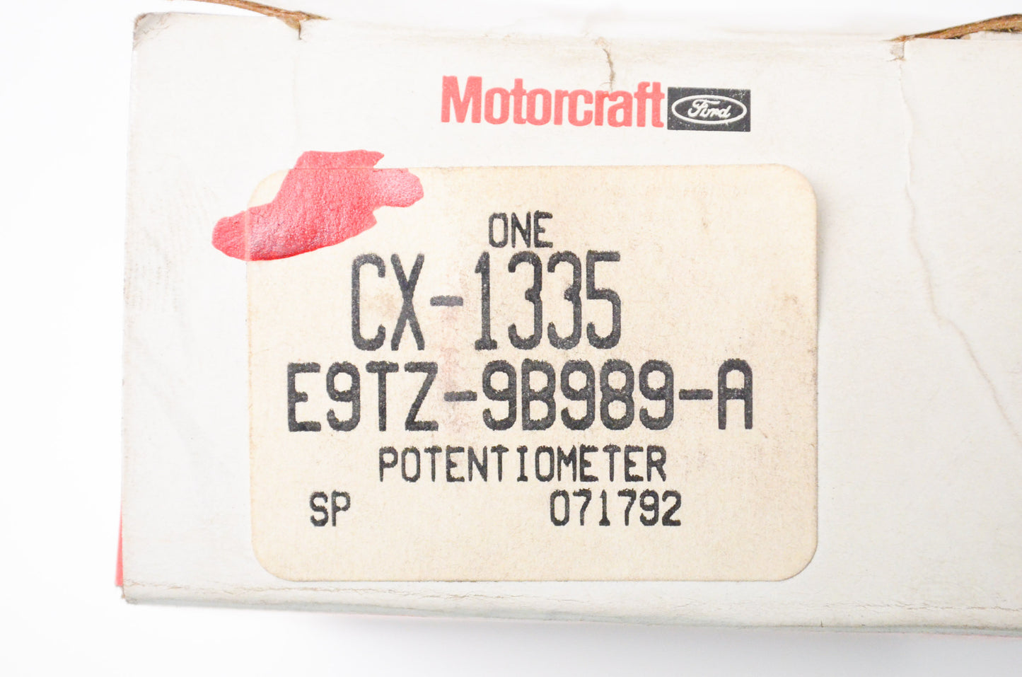 New OEM Ford CX-1335, E9TZ9B989A Potentiometer NOS