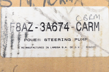 OEM Ford F8AZ-3A674-CARM Reman Power Steering Pump
