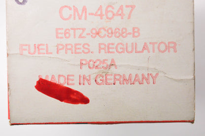 New OEM Ford CM-4647, E6TZ9C968B Fuel Pressure Regulator NOS