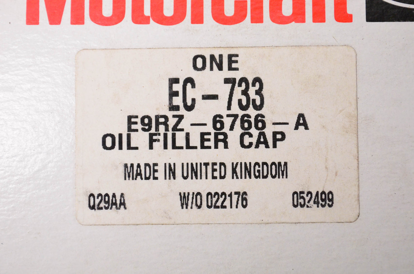New OEM Ford EC-733, E9RZ6766A Oil Filler Cap NOS