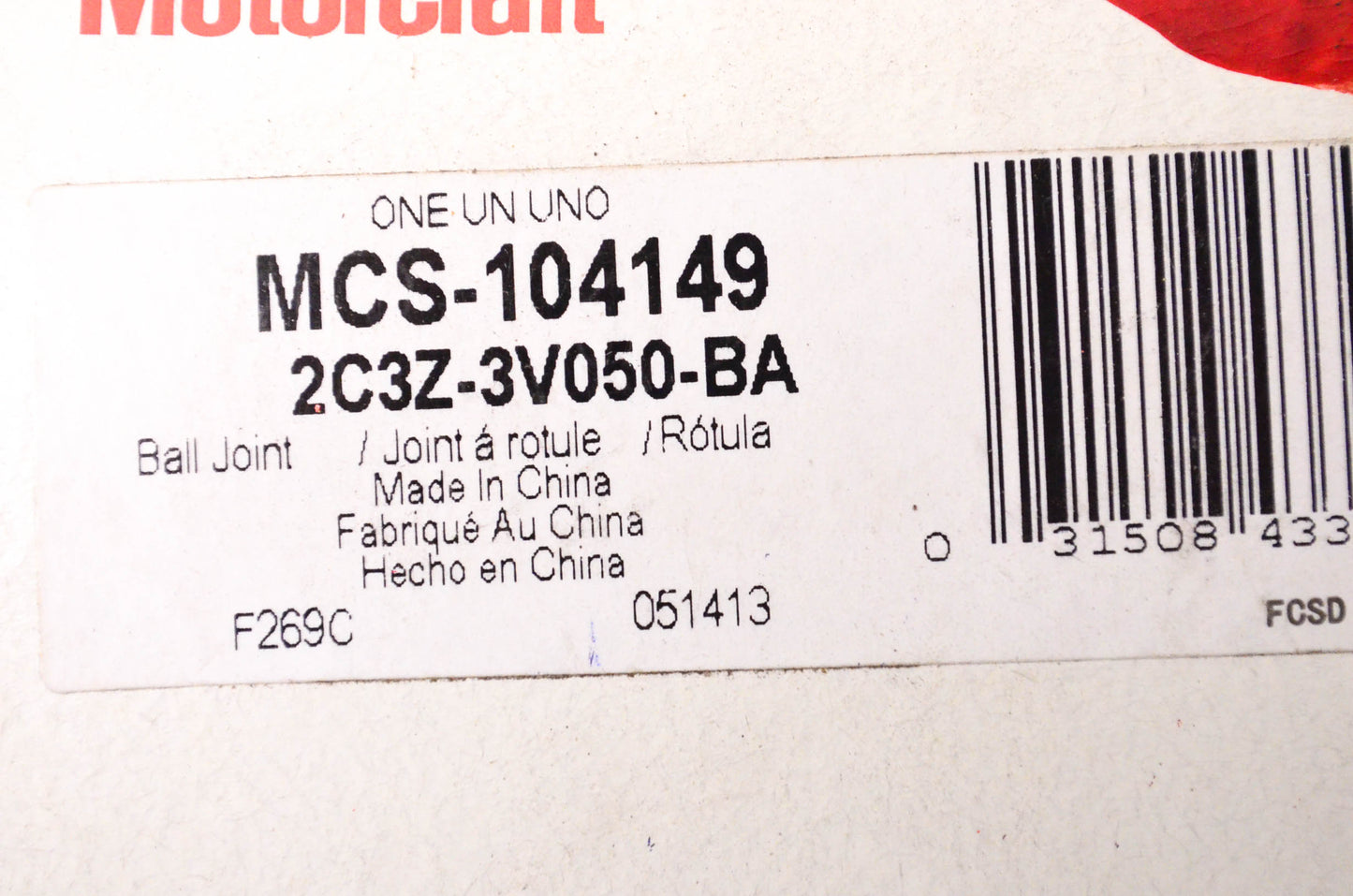 New OEM Ford MCS-104149, 2C3Z3V050BA Ball Joint NOS