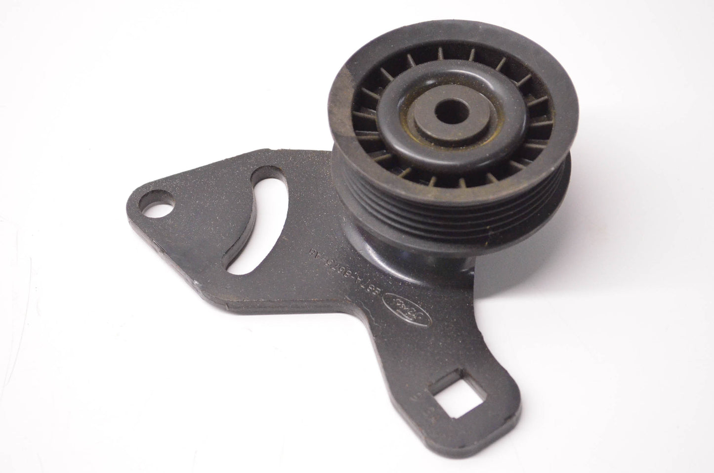 New OEM Ford YS-182, E9TZ8678A Pulley & Bracket NOS