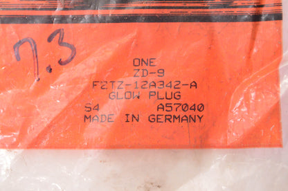 New OEM Ford ZD-9, F2TZ12A342A Glow Plug NOS