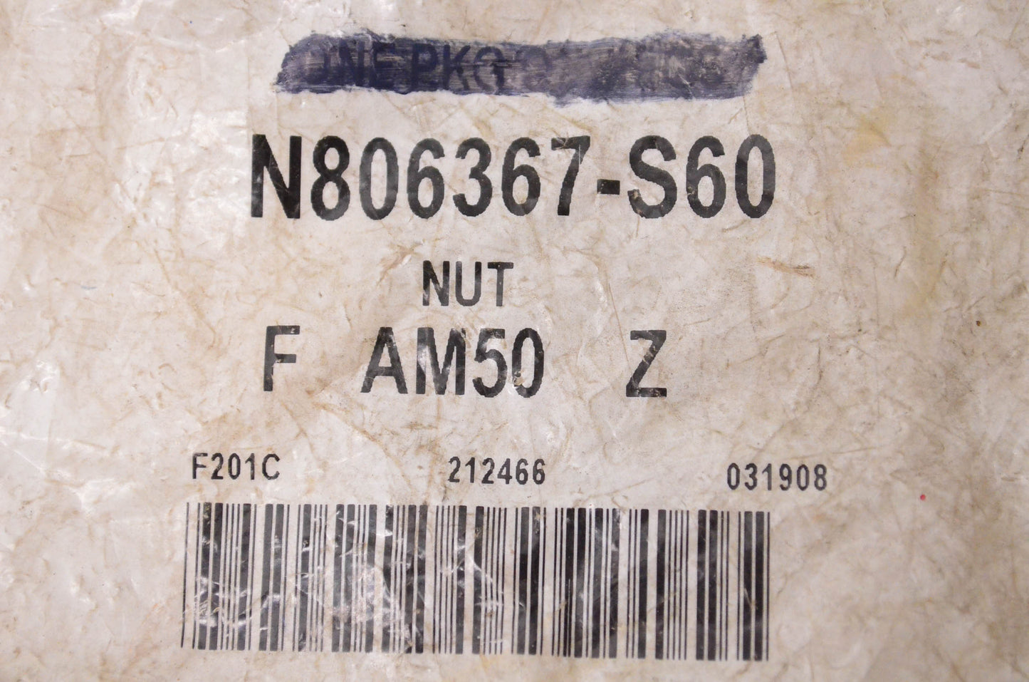 New OEM Ford N806367S60 Adjusting Screw Nut NOS