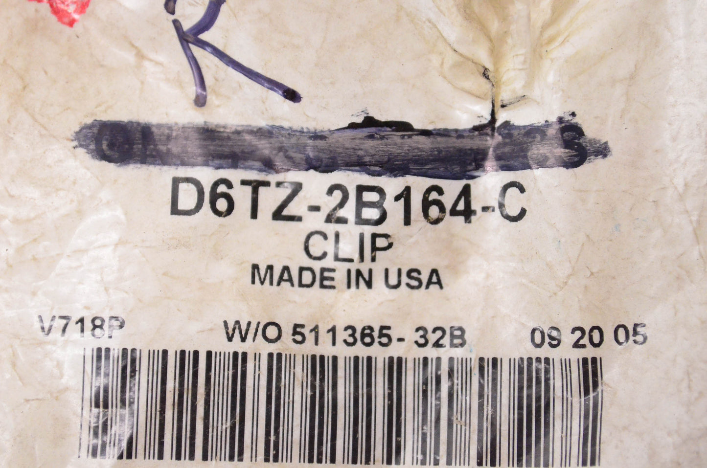 New OEM Ford D6TZ2B164C Disc Brake Anti-Rattle Clip NOS
