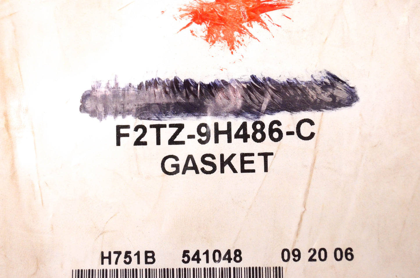 New OEM Ford F2TZ9H486C Fuel Injection Plenum Gasket NOS