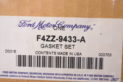 New OEM Ford F4ZZ9433A Intake Manifold Gasket Kit NOS