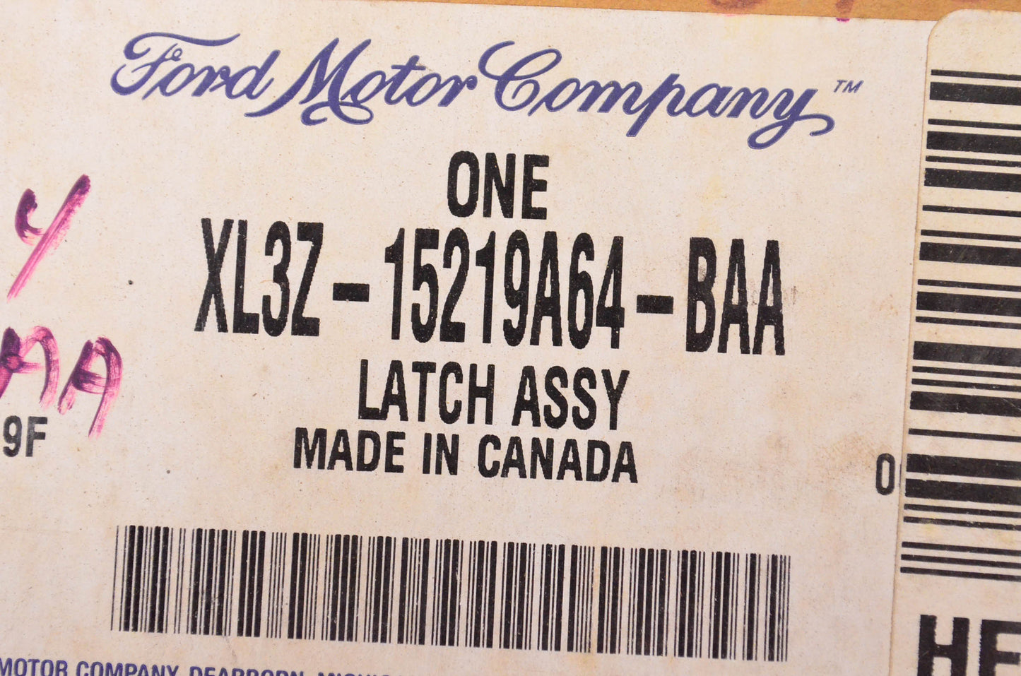 New OEM Ford XL3Z15219A64BAA Door Latch Assembly NOS