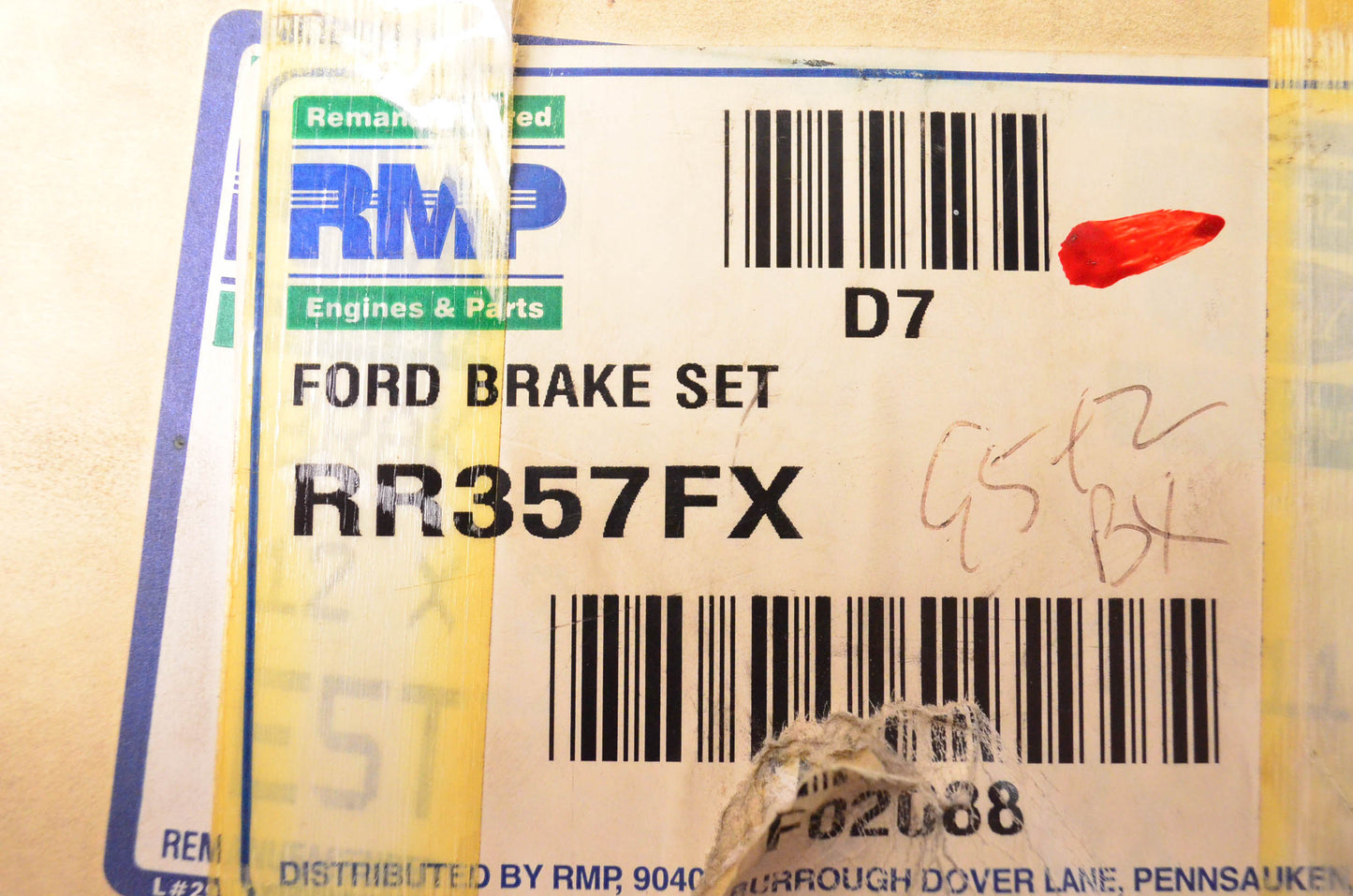 RMP RR357FX, F02088 Reman Brake Kit