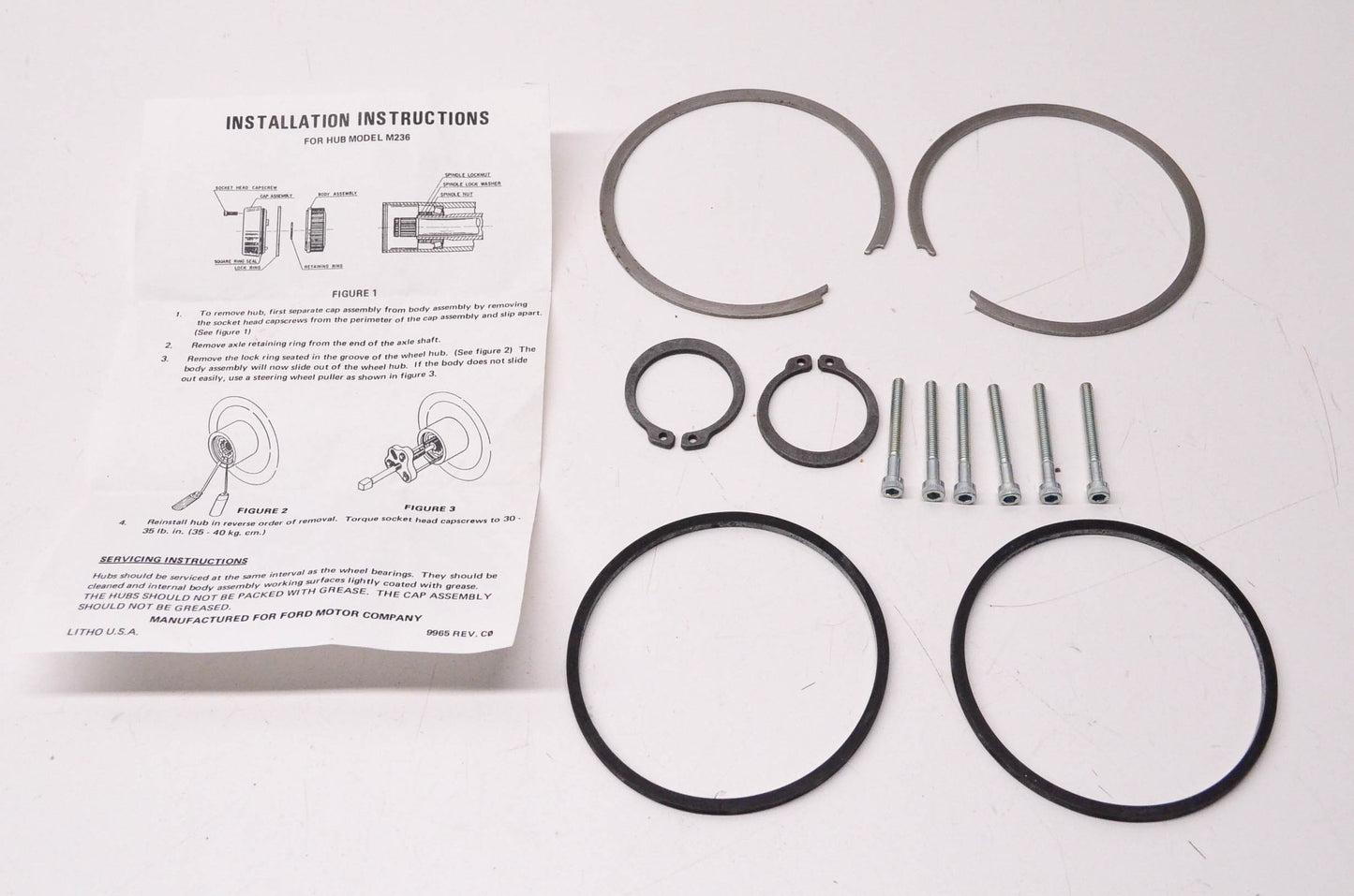 New OEM Ford E0TZ1K106B Hub Repair Kit NOS