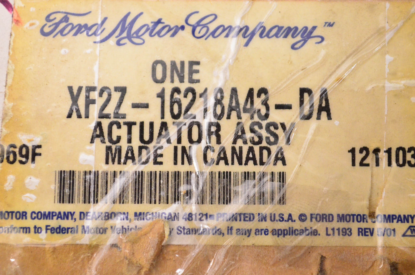 New OEM Ford XF2Z16218A43DA Door Lock Actuator Assembly NOS