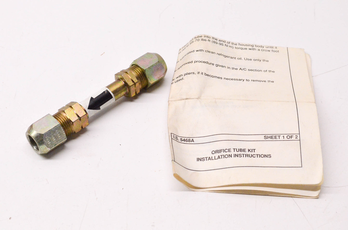 New OEM Ford YF-2007, E5VY19D695B Orifice Tube NOS