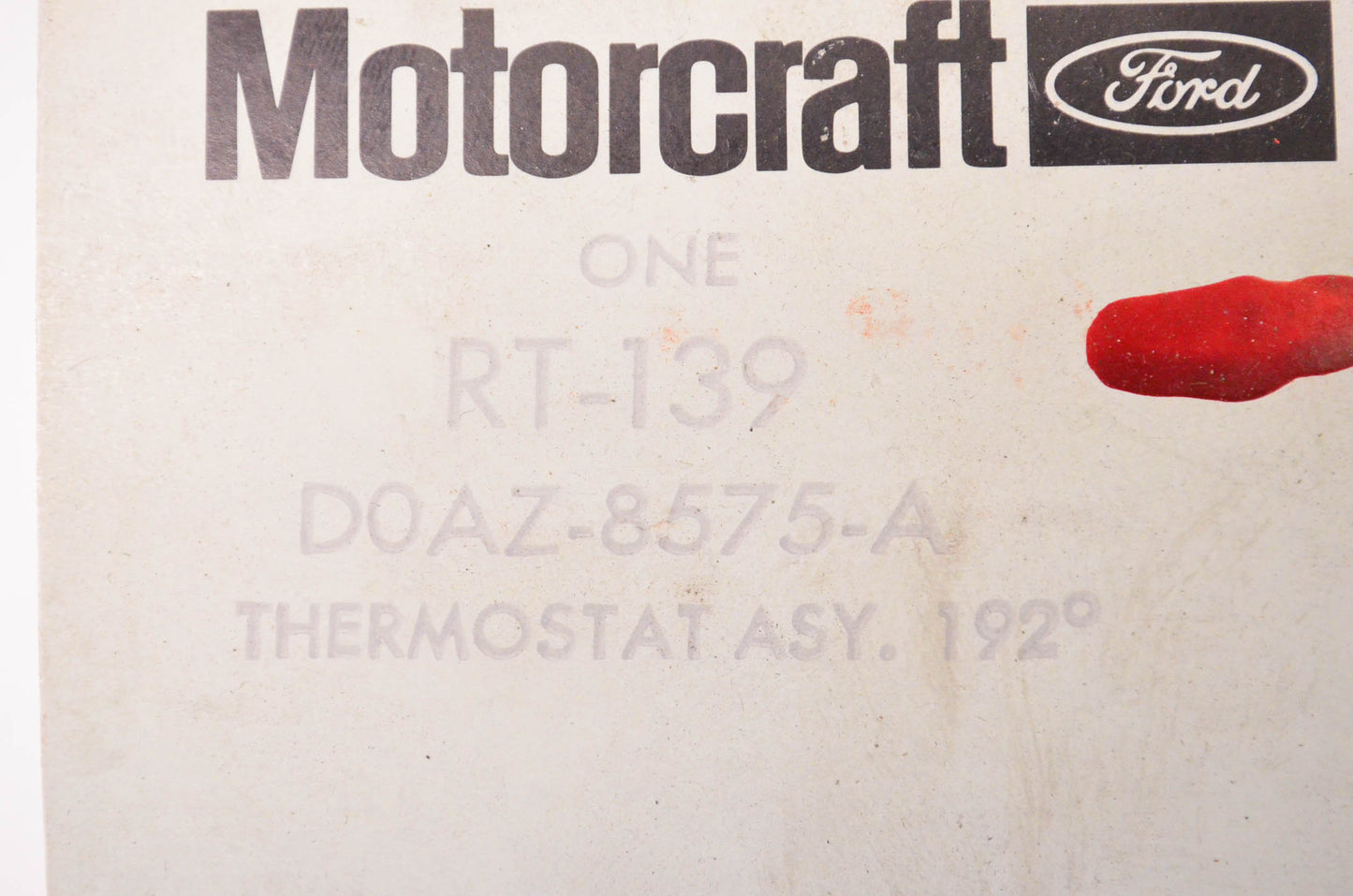 New OEM Ford RT-139, D0AZ8575A Thermostat NOS