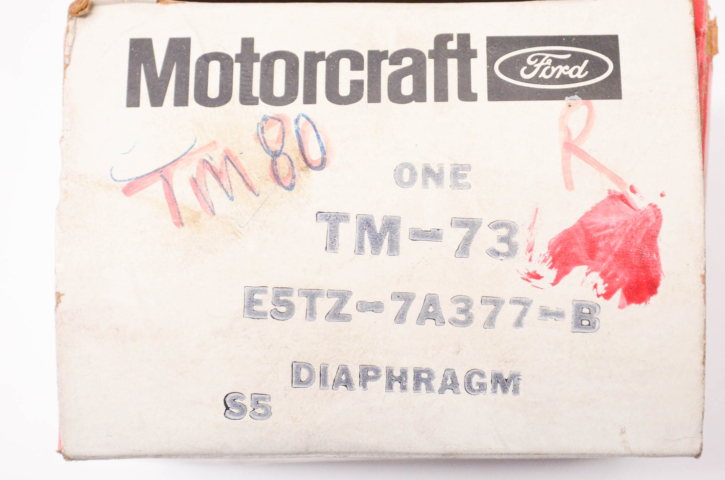 New OEM Ford TM-73, TM-80, E5TZ7A377B Diaphragm NOS