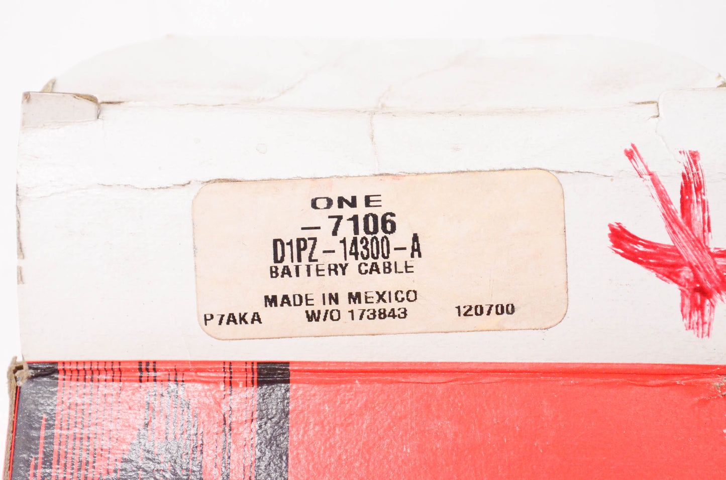 New OEM Ford D1PZ14300A Battery Cable NOS