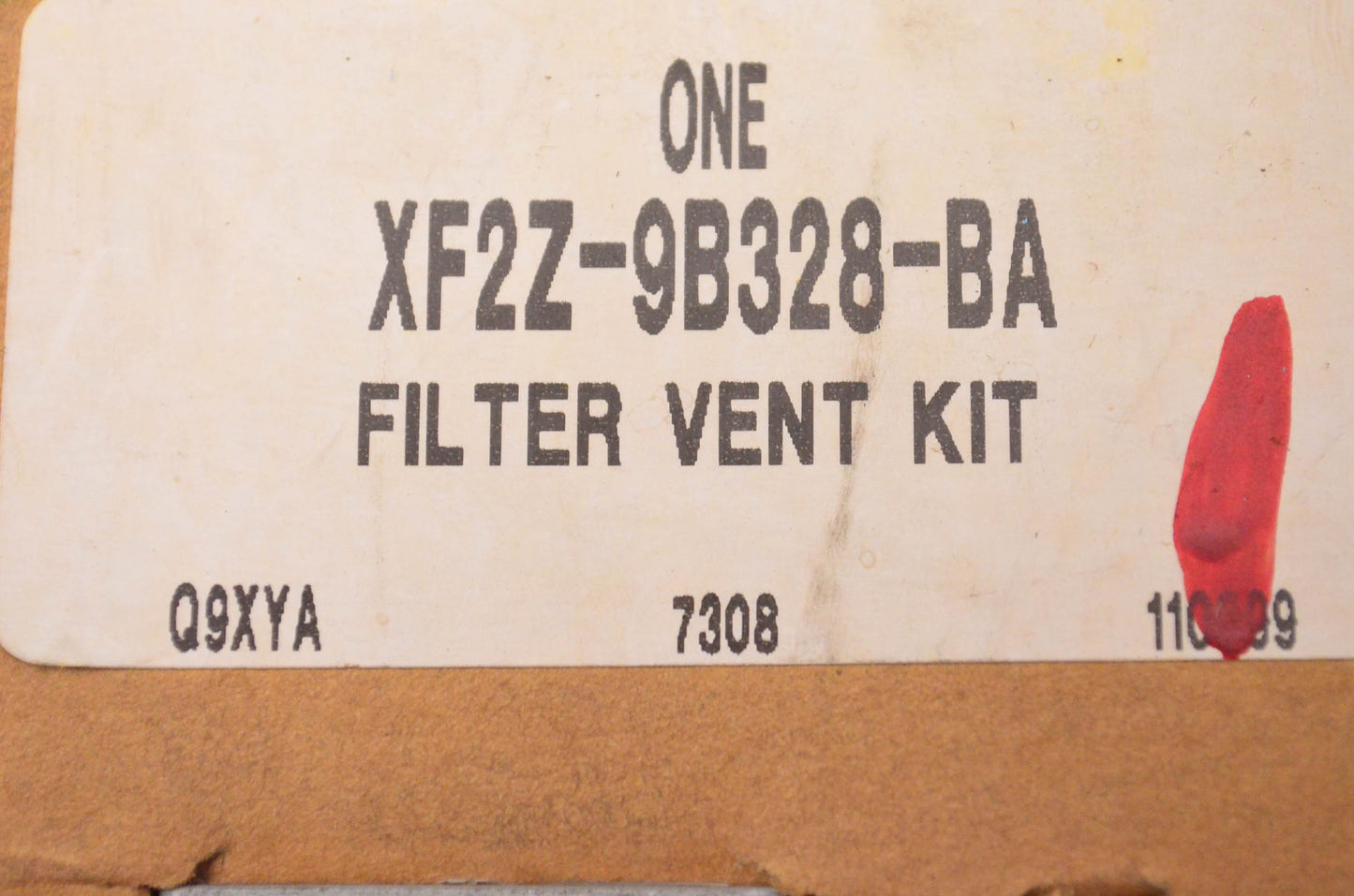 New OEM Ford XF2Z9B328BA, XF2Z9B328AB Filter Vent Kit NOS