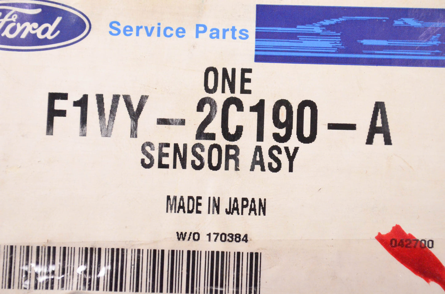 New OEM Ford F1VY2C190A ABS Wheel Speed Sensor NOS