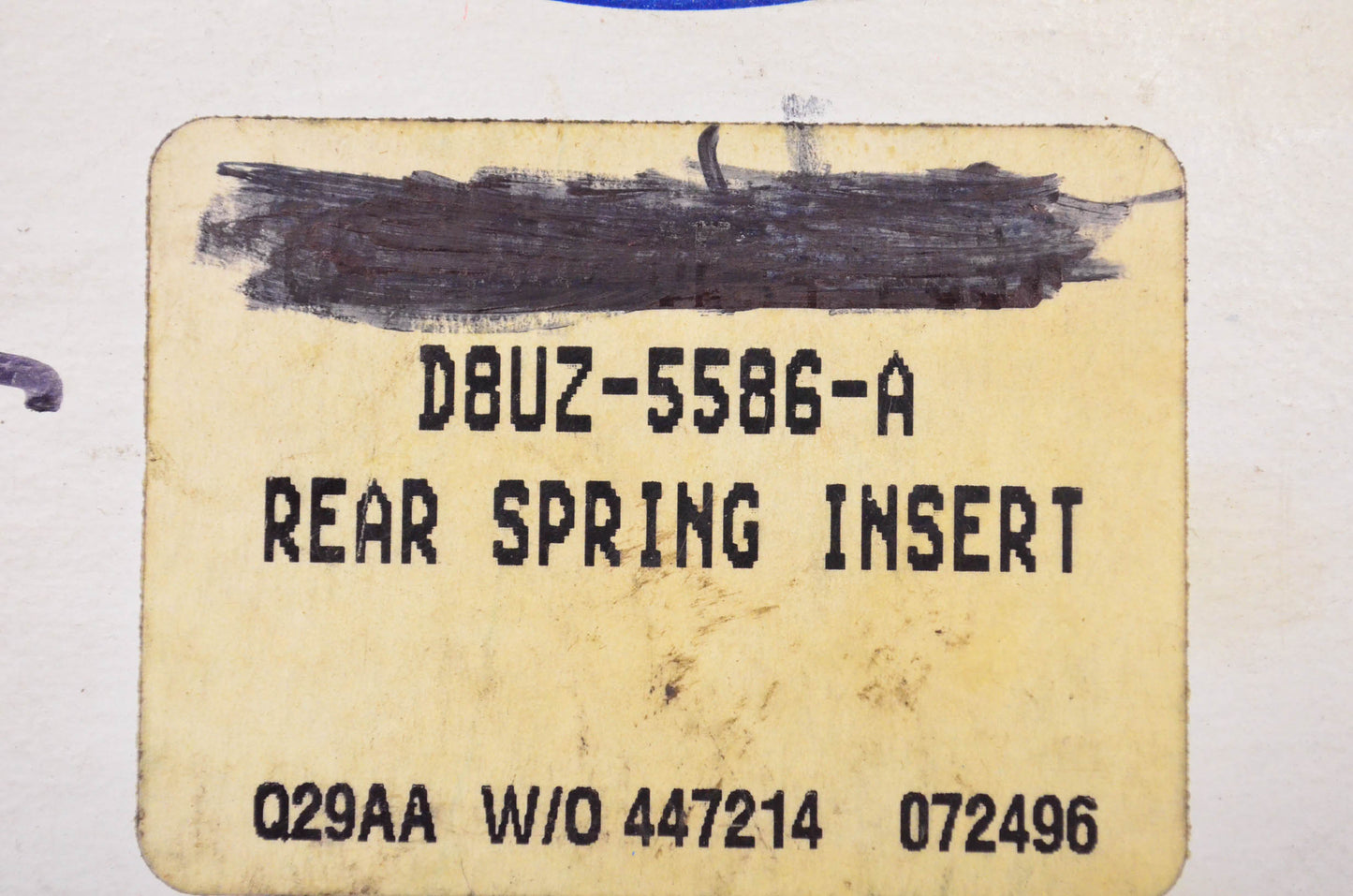 New OEM Ford D8UZ5586A Rear Spring Inset NOS