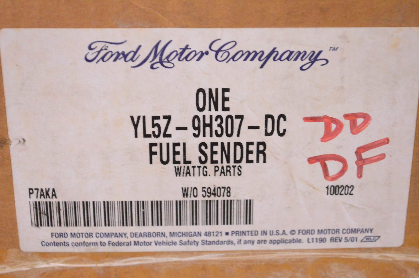 New OEM Ford YL5Z9H307DC, YL5Z9H307DD, YL5Z9H307DF Fuel Sender NOS