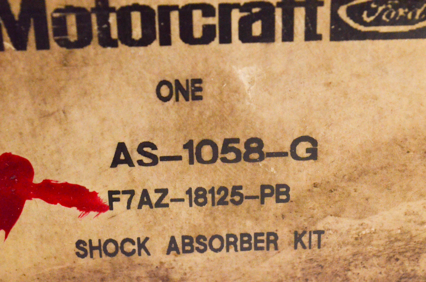 New OEM Ford AS-1058-G, F7AZ18125PB Rear Suspension Strut NOS