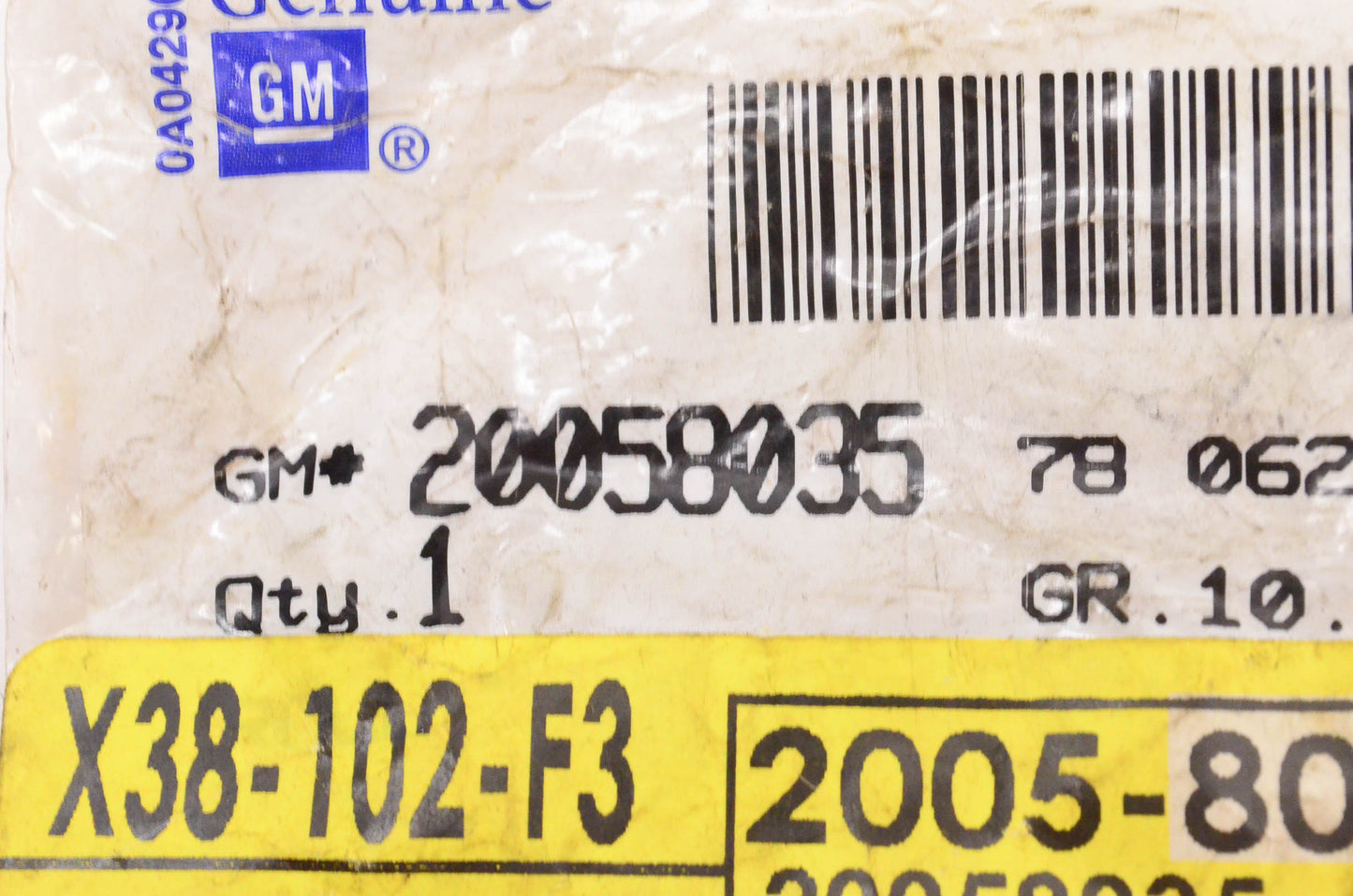 General Motors 20058035 Front Door Check Link Roller NOS