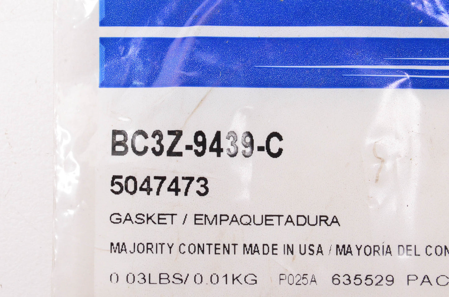 New OEM Ford BC3Z9439C Lower Intake Manifold Gasket NOS