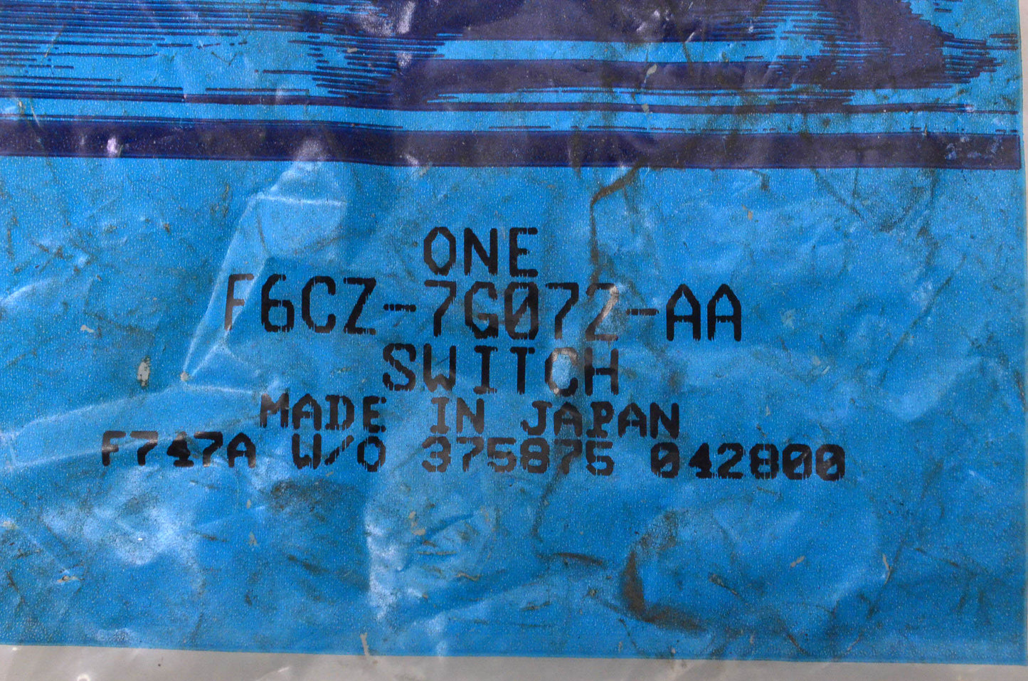 New OEM Ford F6CZ7G072AA Manual Transmission Backup Switch NOS