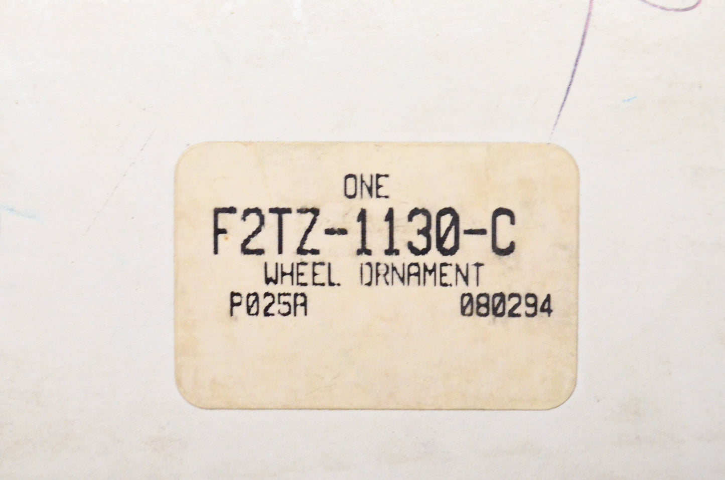 New OEM Ford F2TZ1130C Wheel Ornament NOS