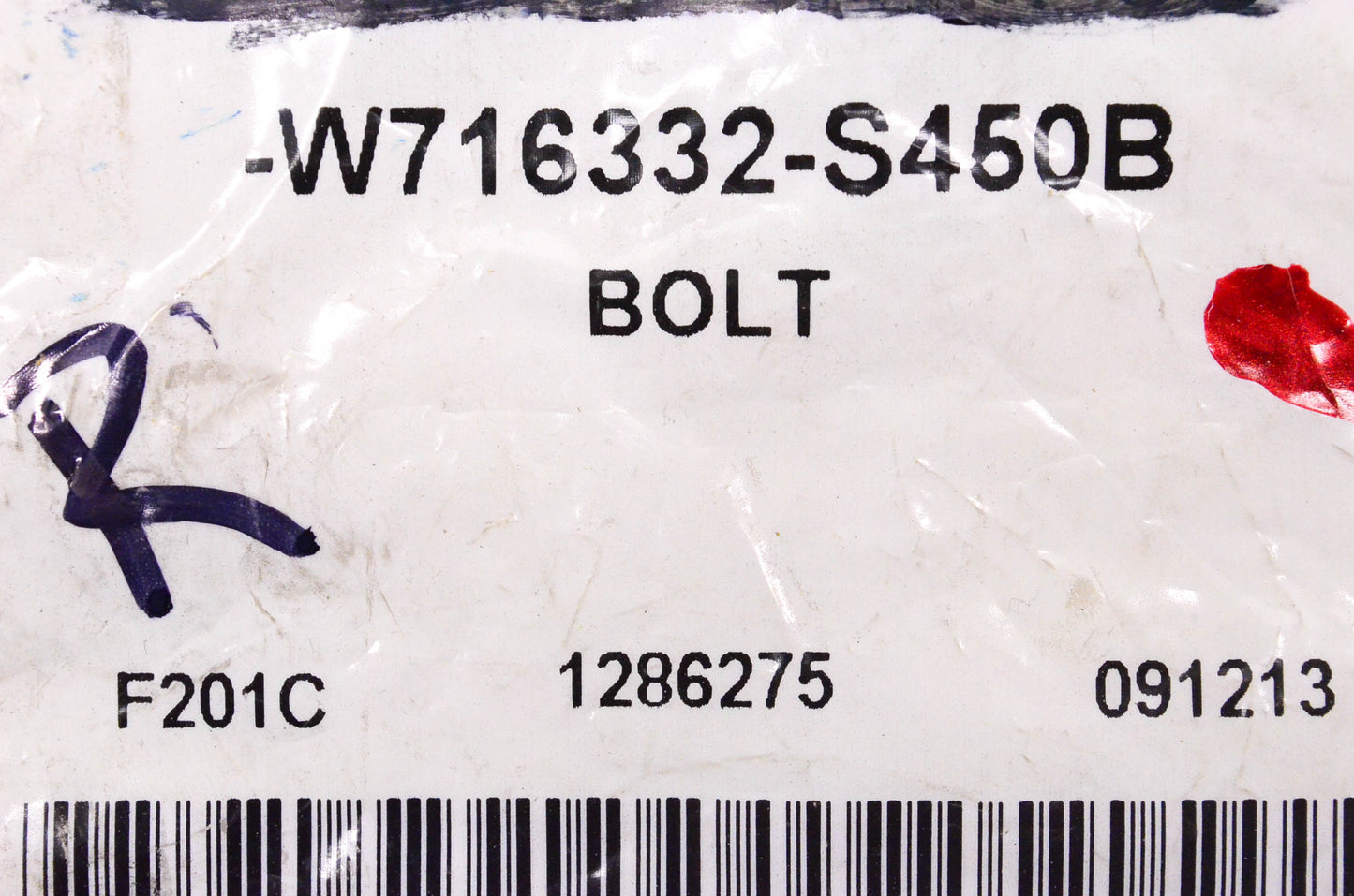 New OEM Ford W716332S450B Roof Rack Cross Bar Bolt NOS