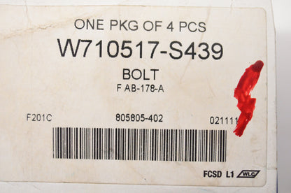 New OEM Ford W710517S439 Disc Brake Caliper Bracket Mounting Bolt NOS