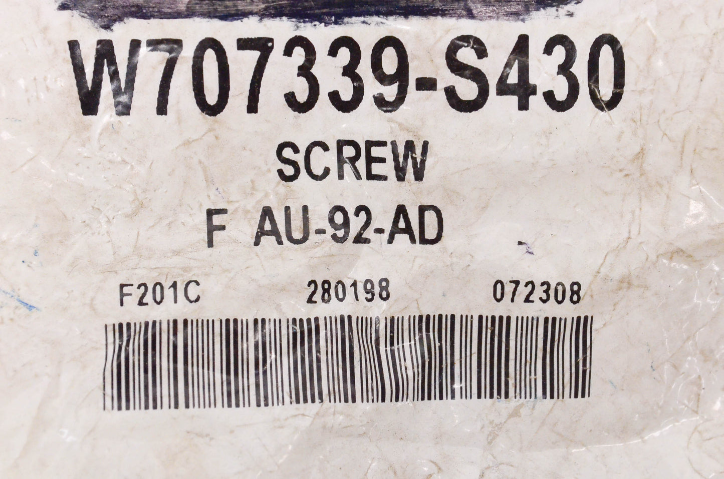 New OEM Ford W707339S430 Screw NOS