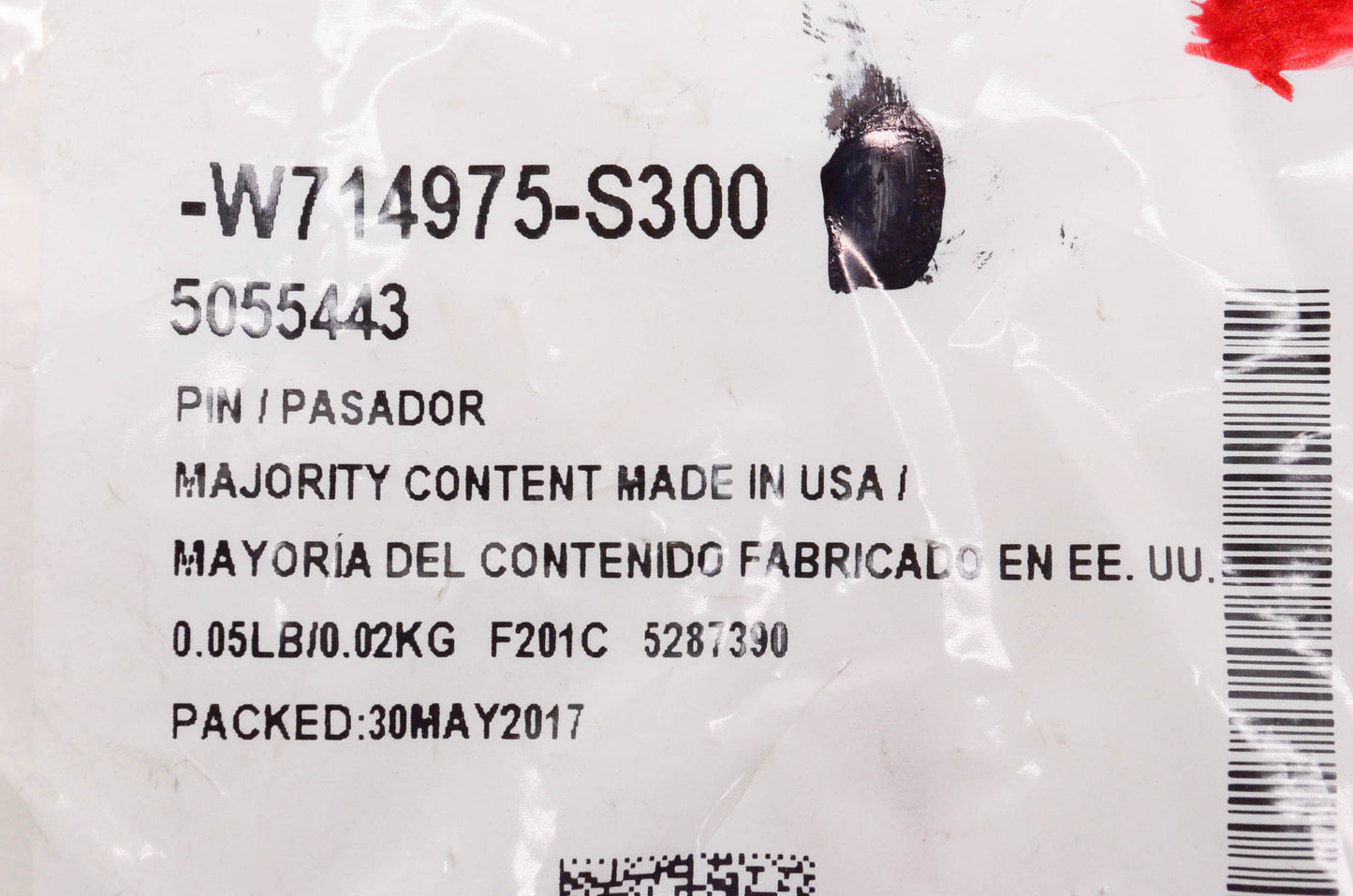 New OEM Ford W714975S300, 5055448 Rivet NOS