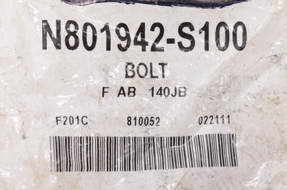 New OEM Ford N801942S100 Hex Cone Bolt NOS