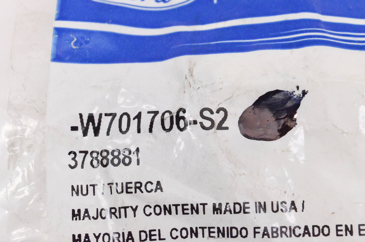 New OEM Ford W701706S2 Manifold Nut Qty 2 NOS