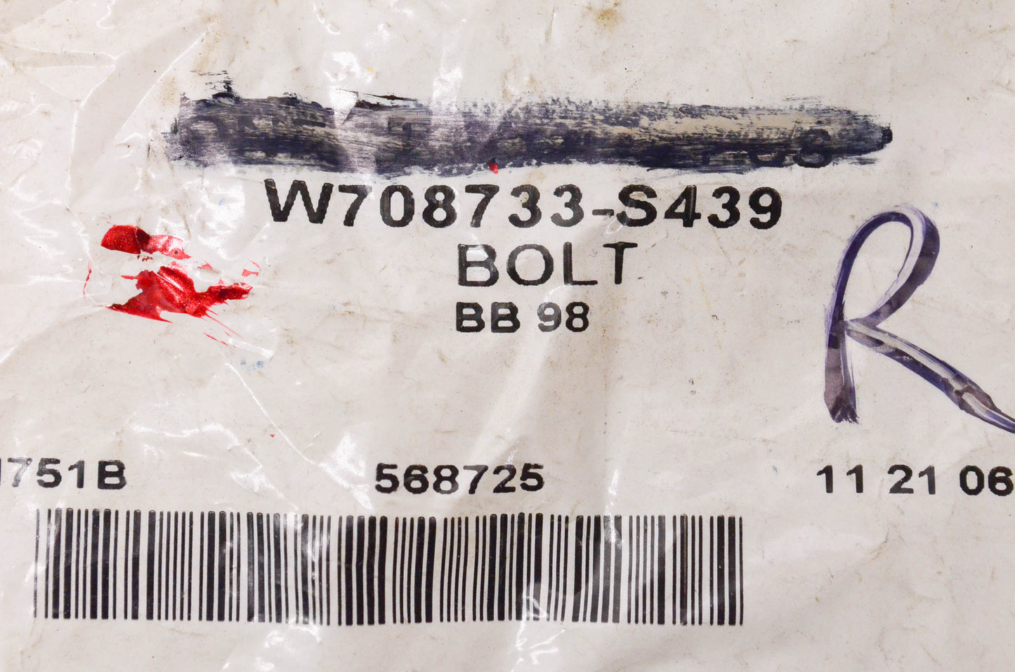 New OEM Ford W708733S439 Rotor Bolt NOS