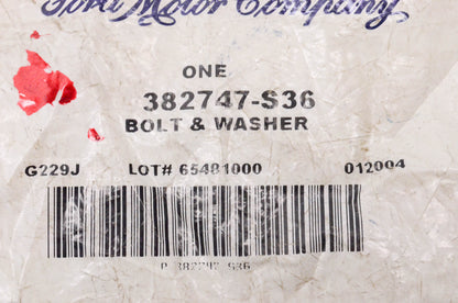 New OEM Ford 382747S36 Bolt & Washer NOS