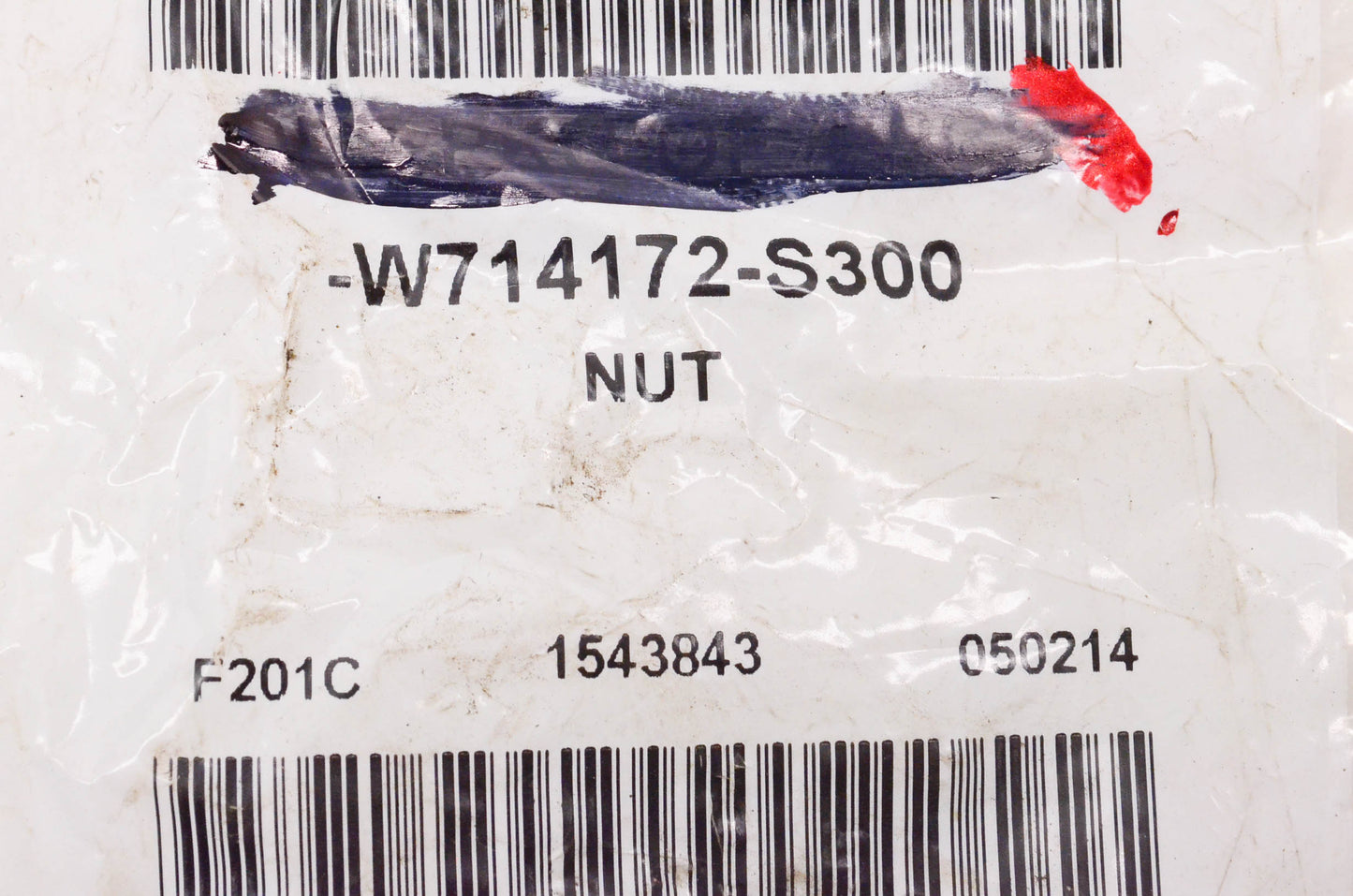 New OEM Ford W714172S300 License Plate Mount Nut NOS