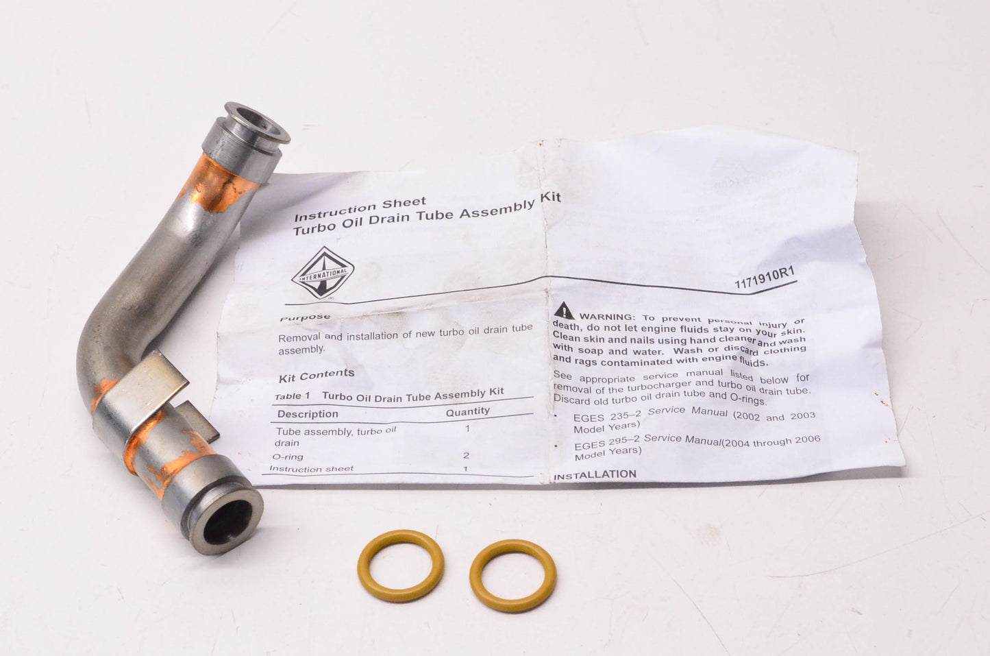 New OEM Ford 6C3Z9T515A Turbocharger Drain Tube Assembly NOS