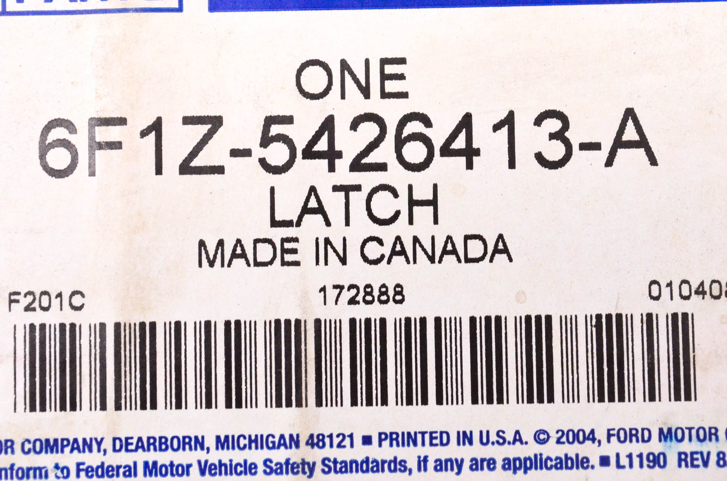New OEM Ford 6F1Z5426413A Door Latch NOS