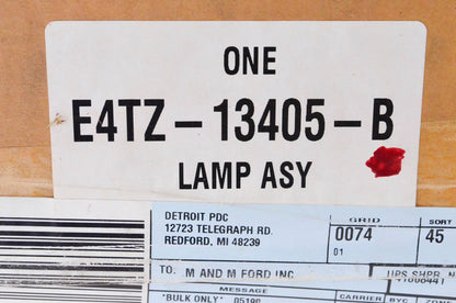 New OEM Ford E4TZ13405B Tail Lamp Assembly NOS